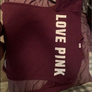 Texturized PINK VS turtleneck long sleeve